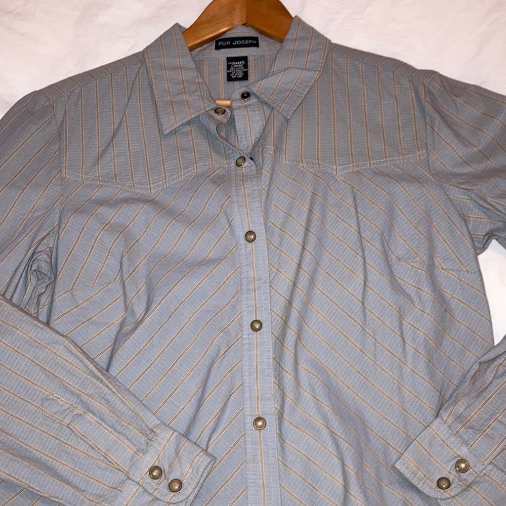Sundance For Joseph button western shirt Pearl like buttons Sz Large - NWOT